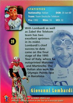 1997 Eurostar Tour de France #19 Giovanni Lombardi Back